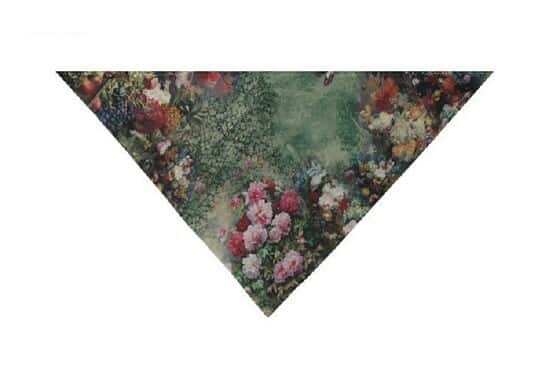 شال و روسری زنانه و دخترانه   silk scarf Flower Design 1123 Excellence152270